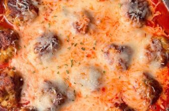 CHICKEN PARMESAN MEATBALL SKILLET – The Southern Woman Cooks